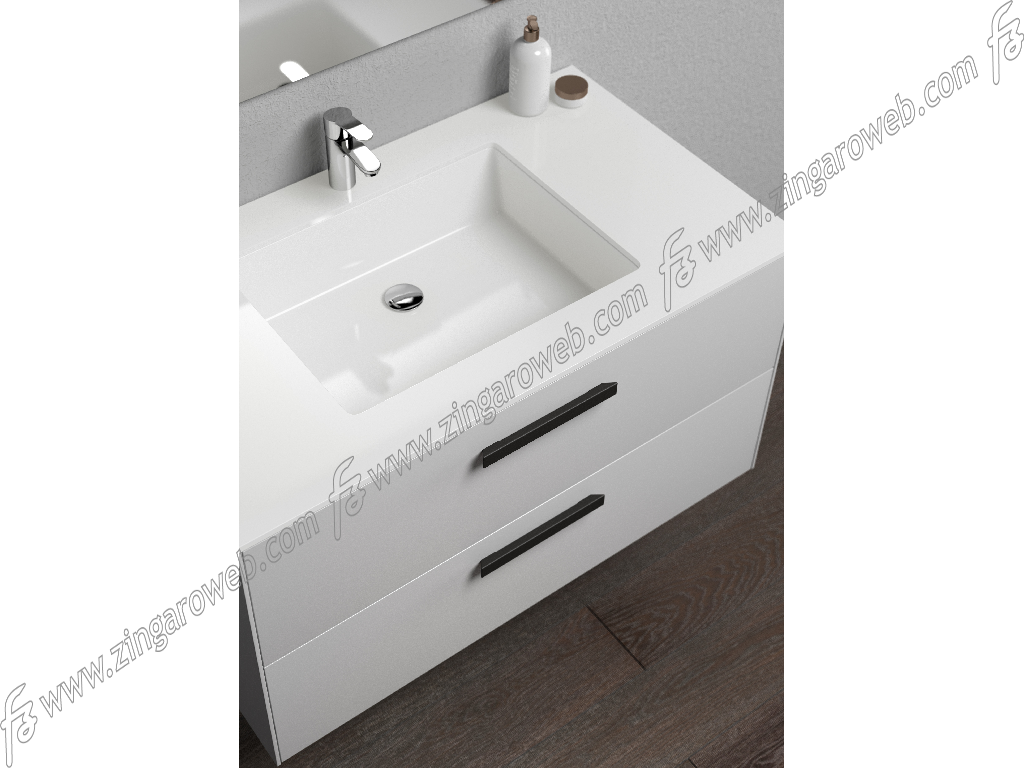 Maniglietta Mobile 3320 Multi Interasse 128-96-64 mm.158x22x18h varie finiture | Mital - immagine 4